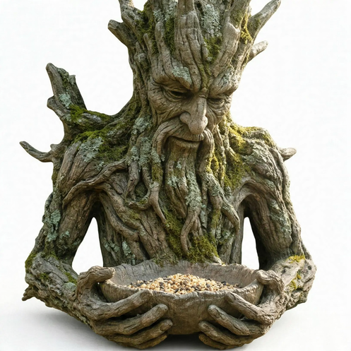 Creative tree feeding station made of resin