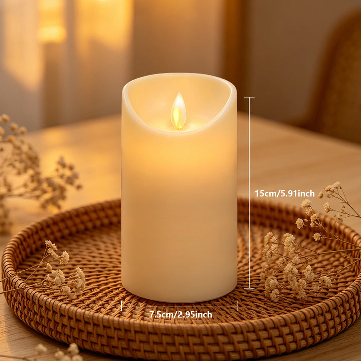 LED electronic candles in ivory appearance
