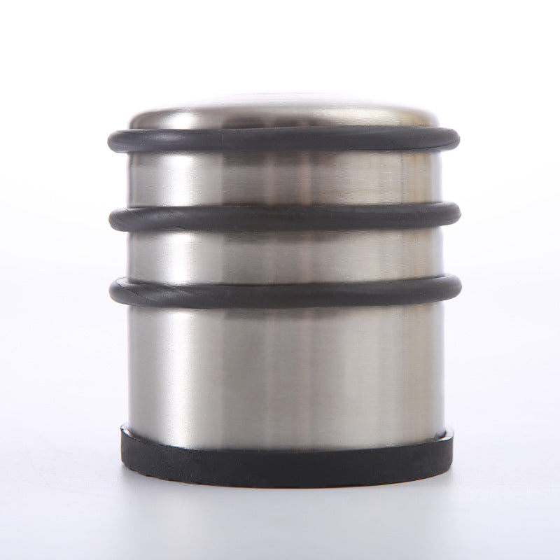 Massive door stopper made of stainless steel, modern, various sizes