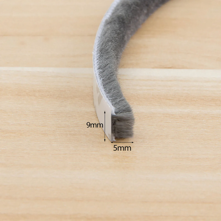 Brush seal for door and window gaps
