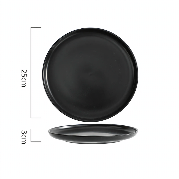 Beef Plastic Tray, Cream and Black