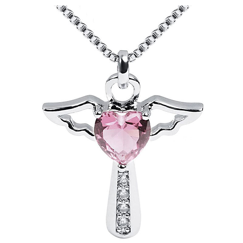 Winged Heart Pendant Necklace Bowlift