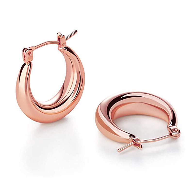 Modern Sleek Hoop Earrings Bowlift