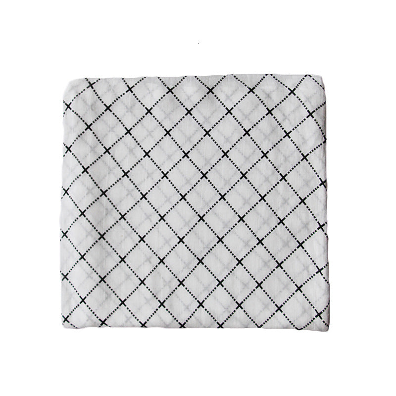 Cute Patterned Muslin Swaddle Blanket Bowlift