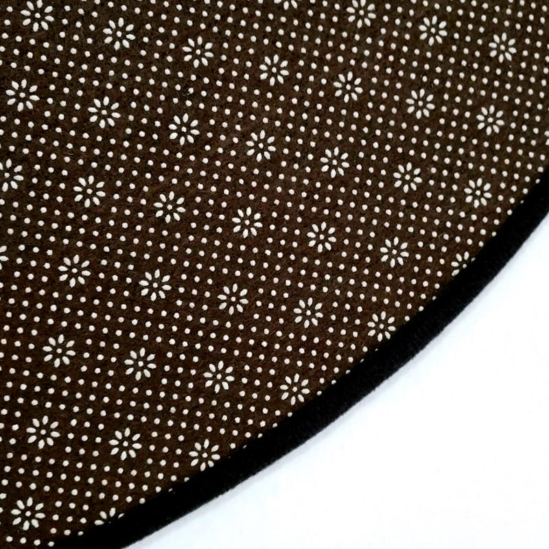 BowLift | Funky Swirl Stripe Pattern Rug Brown Modern Rug Polyester Pet-Friendly Washable Non-Slip Area Rug for Decoration