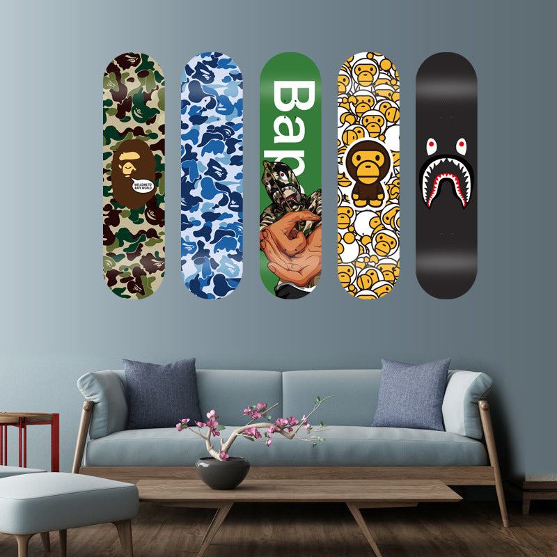 7-Ply Maple Skateboard Deck with Graphic Custom Design