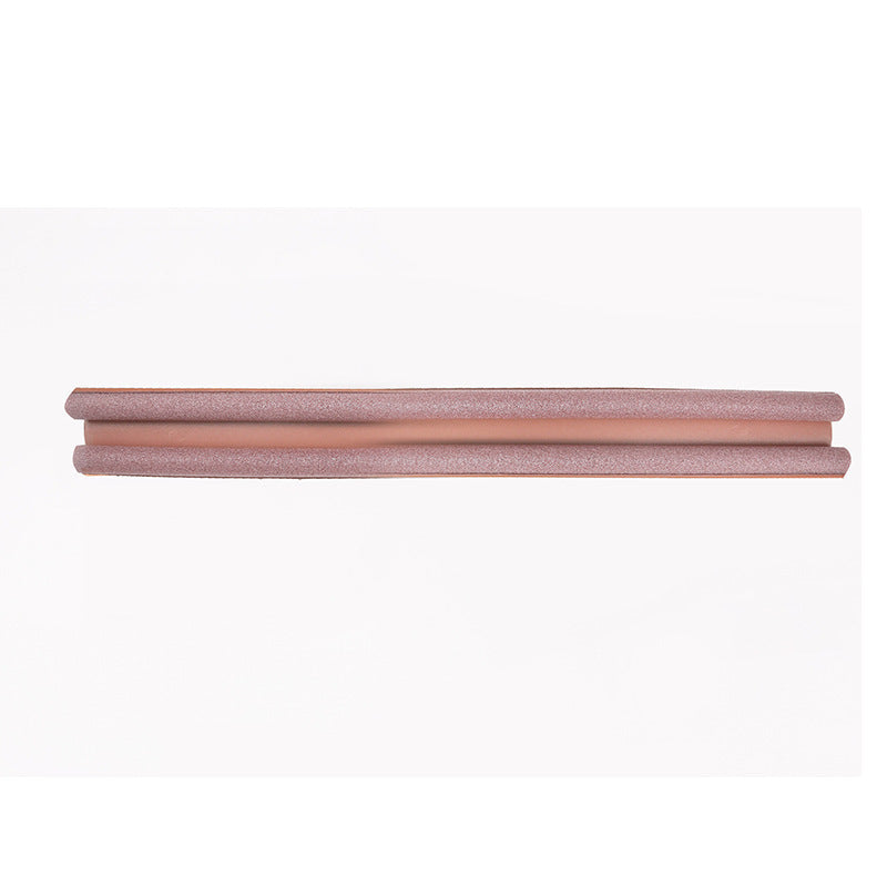 Door bottom seal with leather look