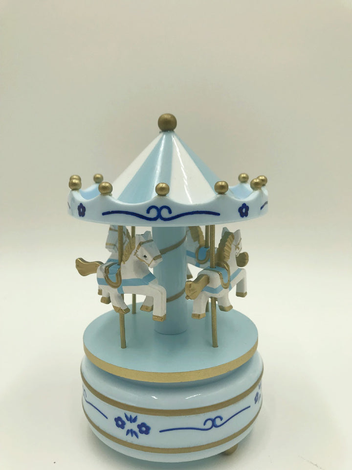 Decorative carousel music box with painting