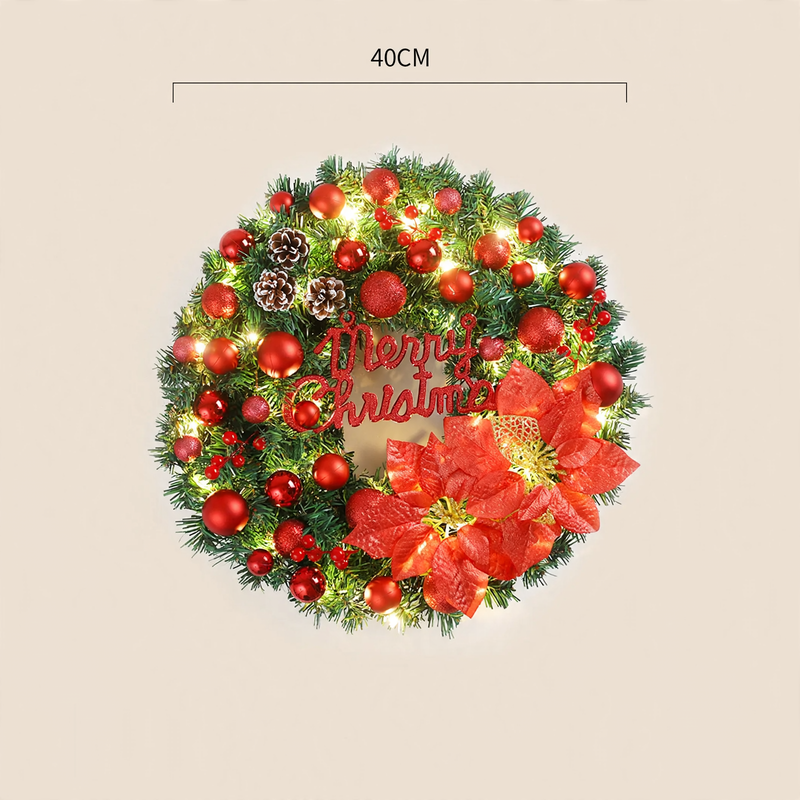 Christmas wreath, modern and simple