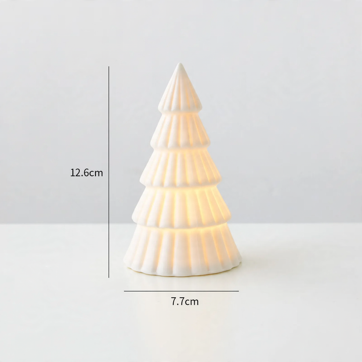 Ceramic Christmas decoration with lighting