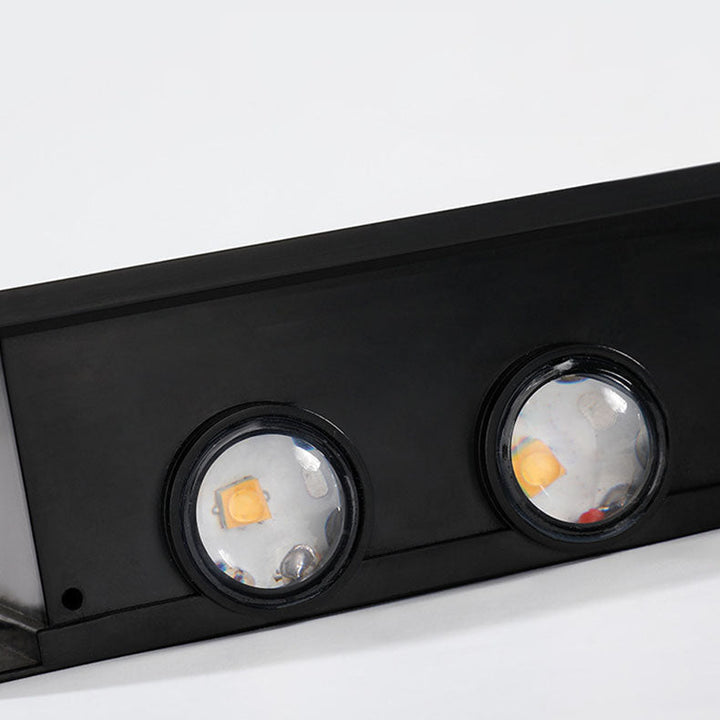 BowLift | Modern Simplicity Solar Waterproof Rectangular ABS PMMA LED Wall Light Lamp For Outdoor Patio