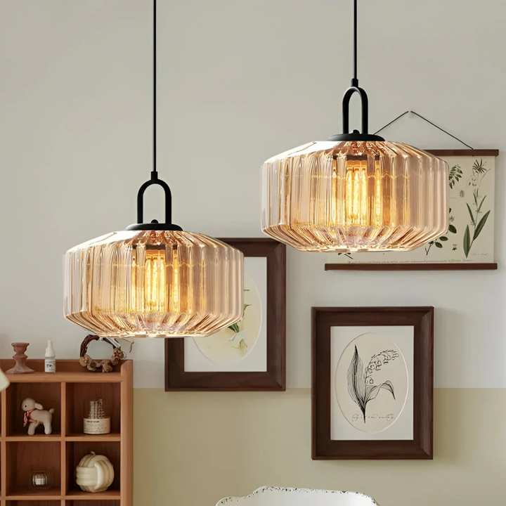 BowLift | Retro Colored Glass Pendant Lamp