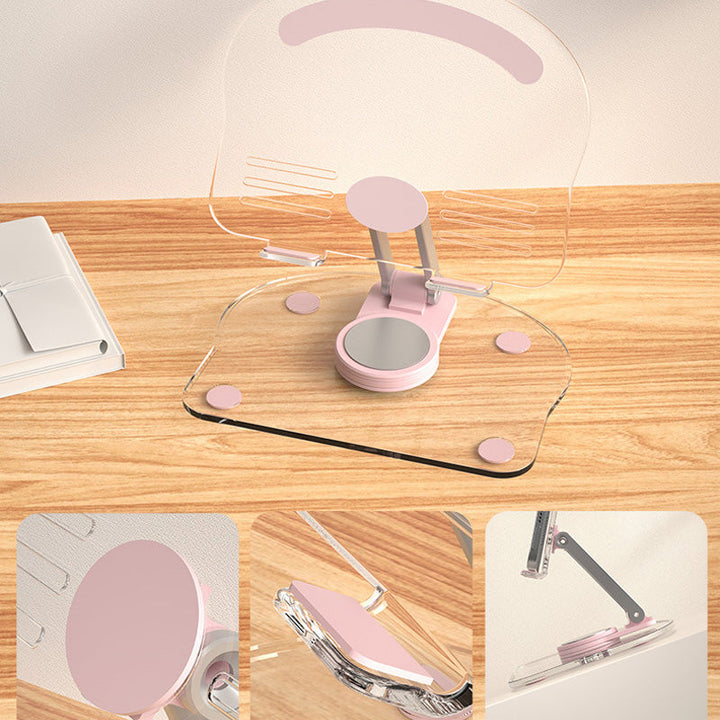 BowLift | Folding transparent acrylic tablet stand