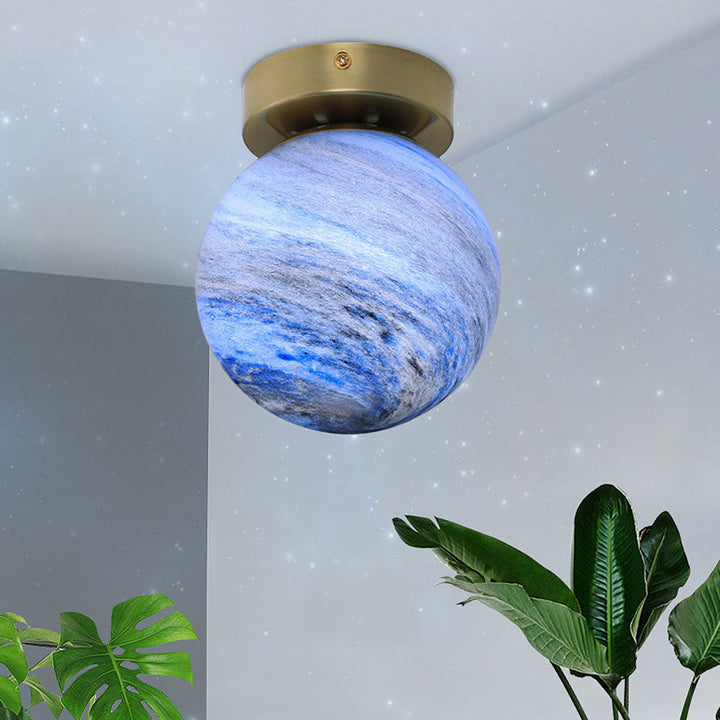 BowLift | Glass Ceiling Light Modern Globe Fixture
