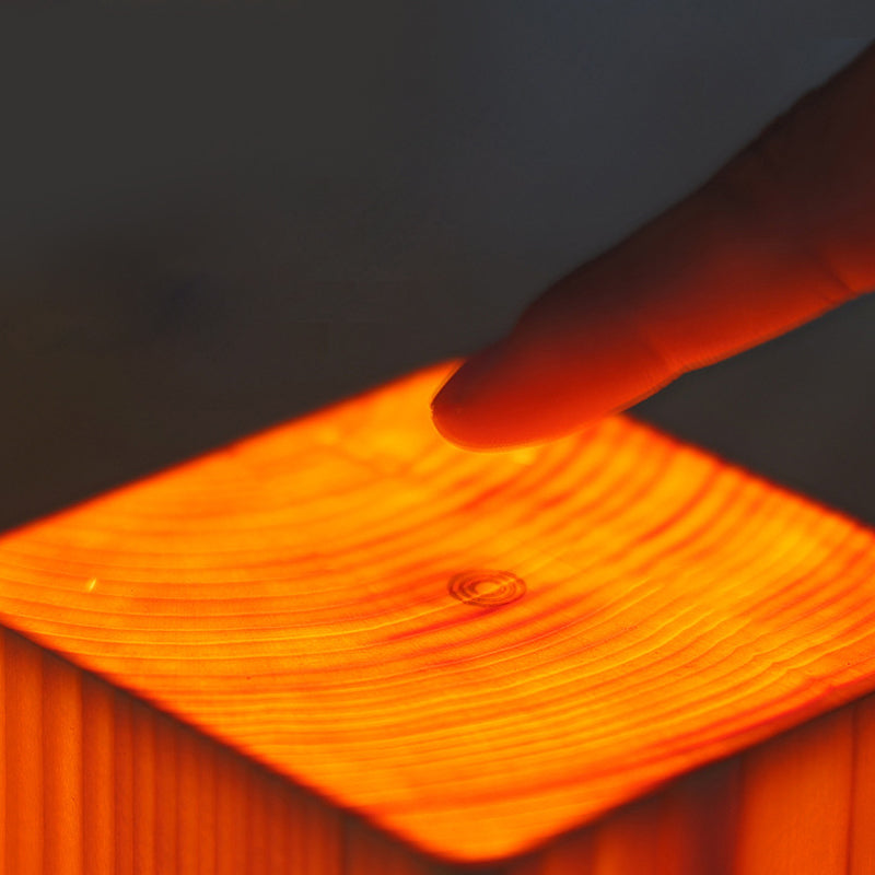 BowLift | LumiWood – LED table lamp with battery and touch control