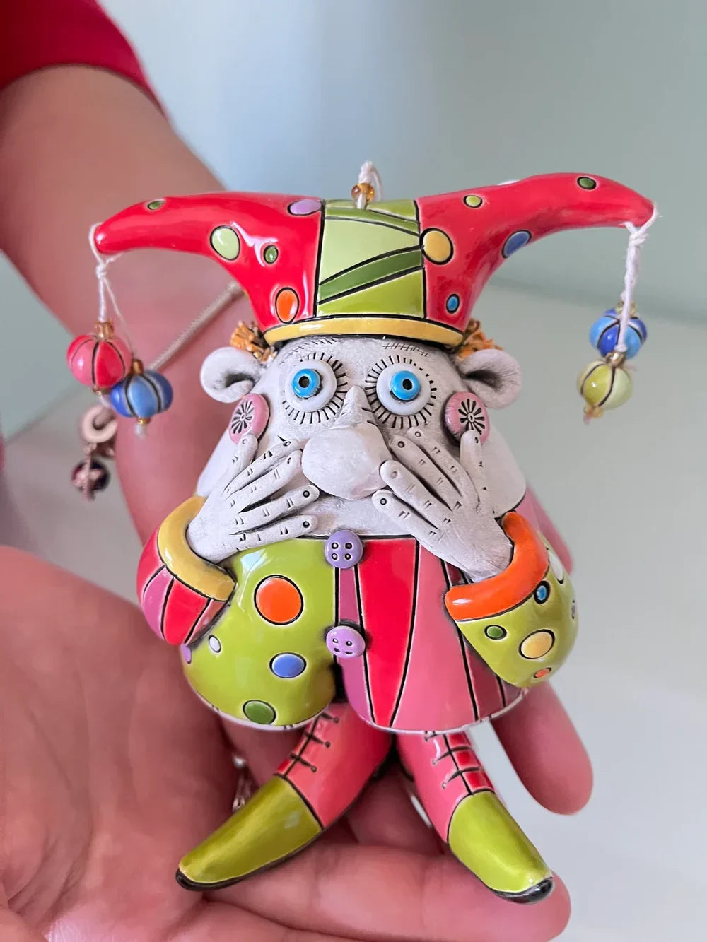BowLift | Colorful Jester Bell Ornaments