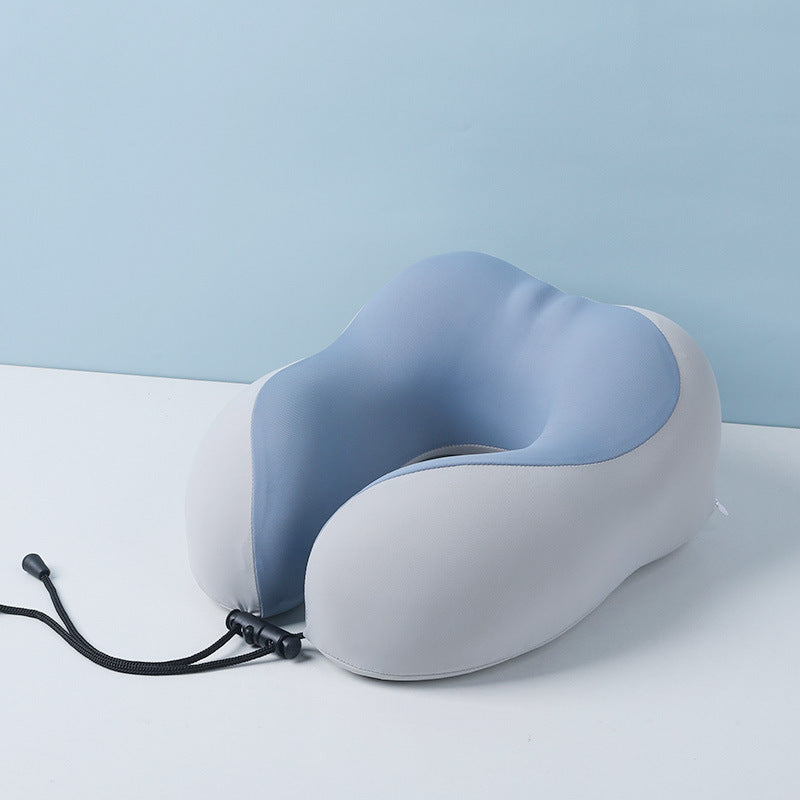 U-shaped neck pillow with ice silk fabric, portable