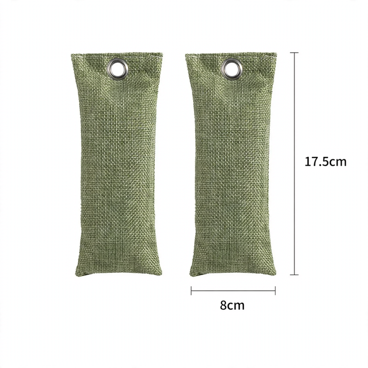 Activated carbon shoe bags for odor neutralization