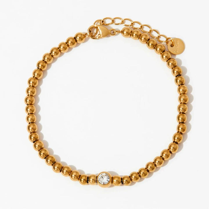 BowLift | 18k Beaded Diamond Center Necklace and Bracelets
