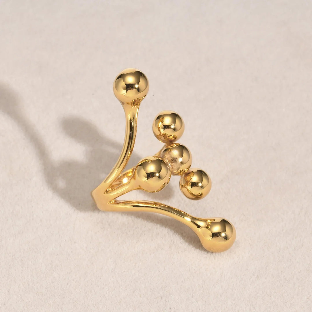 BowLift | 18k Bold Layered Ball Wrap Ring