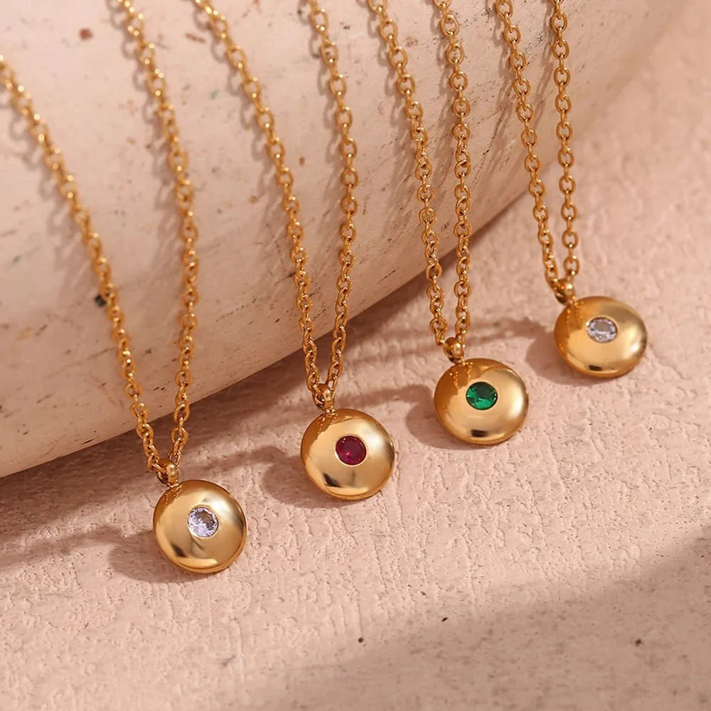 BowLift | 18k Dainty Minimal Birthstone Necklace