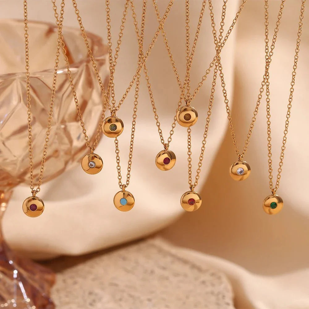 BowLift | 18k Dainty Minimal Birthstone Necklace