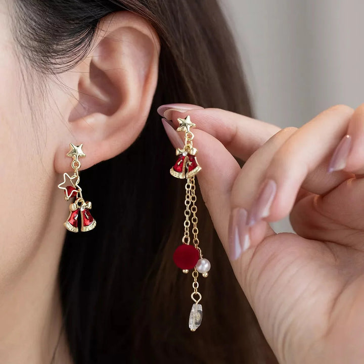 BowLift | 18K Gold-Plated Christmas Bell Earrings