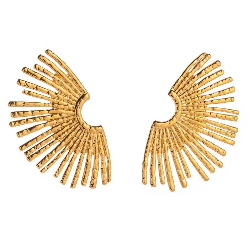 BowLift | 18k Half Sunshine Dainty Earrings