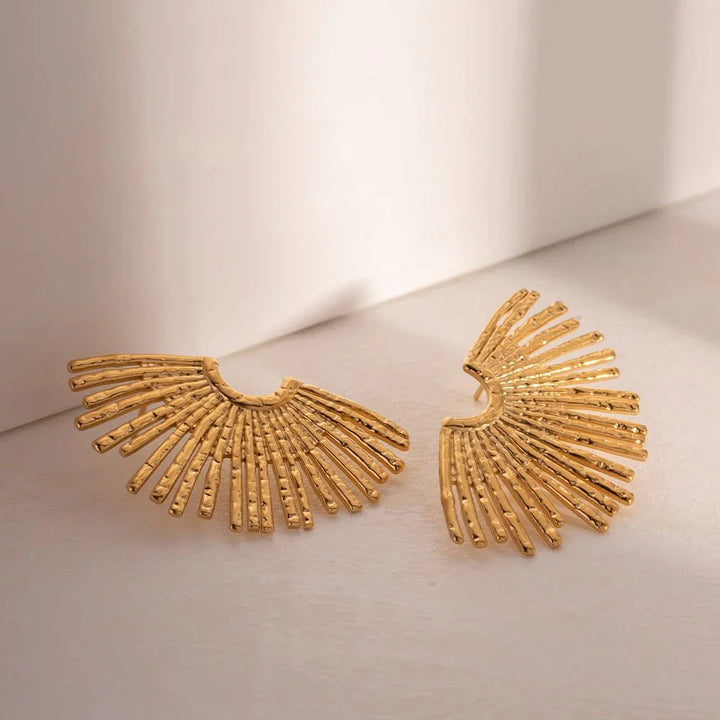 BowLift | 18k Half Sunshine Dainty Earrings