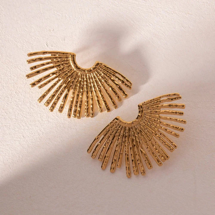 BowLift | 18k Half Sunshine Dainty Earrings