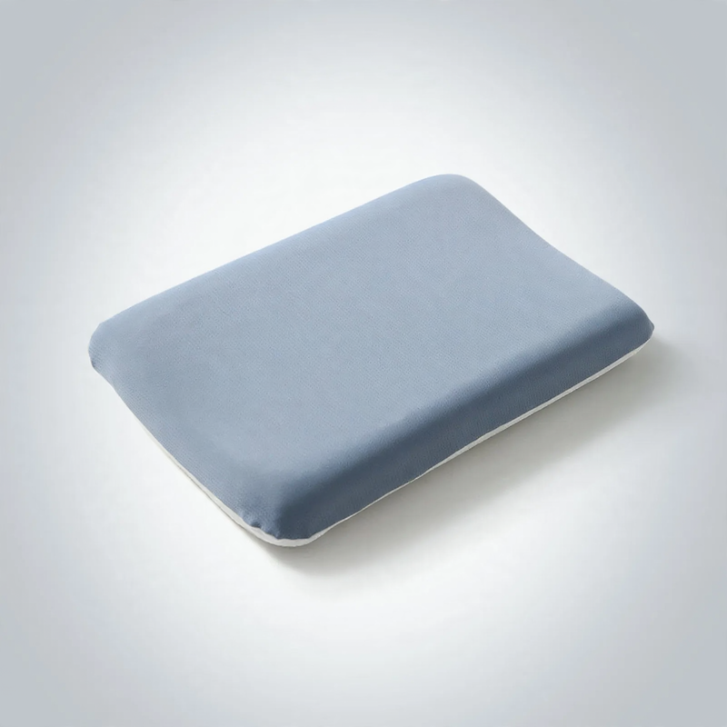 All-season neck pillow with gel and memory foam