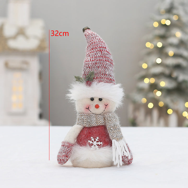 Decorative gnome figure in pink for Christmas
