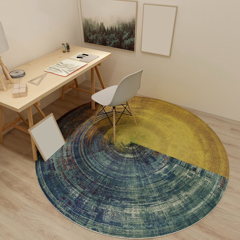 BowLift | Dark Red Pattern Carpet Polypropylene Steampunk Carpet Non-slip Machine Washable Rug for Bedroom