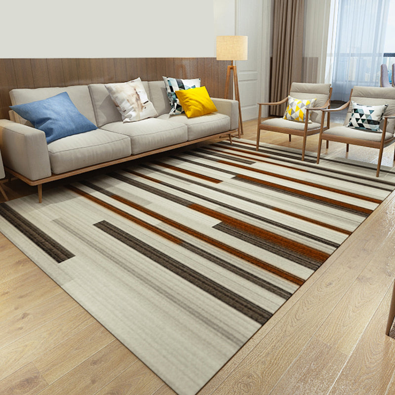 Colorful Geometric Pattern Modern Rugs Polyester Pet-Friendly Living Room Rugs | Bowlift