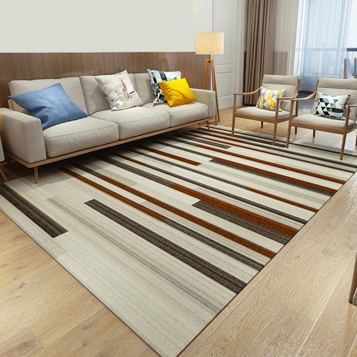 Colorful Geometric Pattern Modern Rugs Polyester Pet-Friendly Living Room Rugs | Bowlift