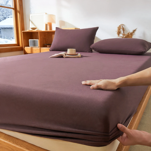 Milk fiber fitted sheet set, 3-piece, padded