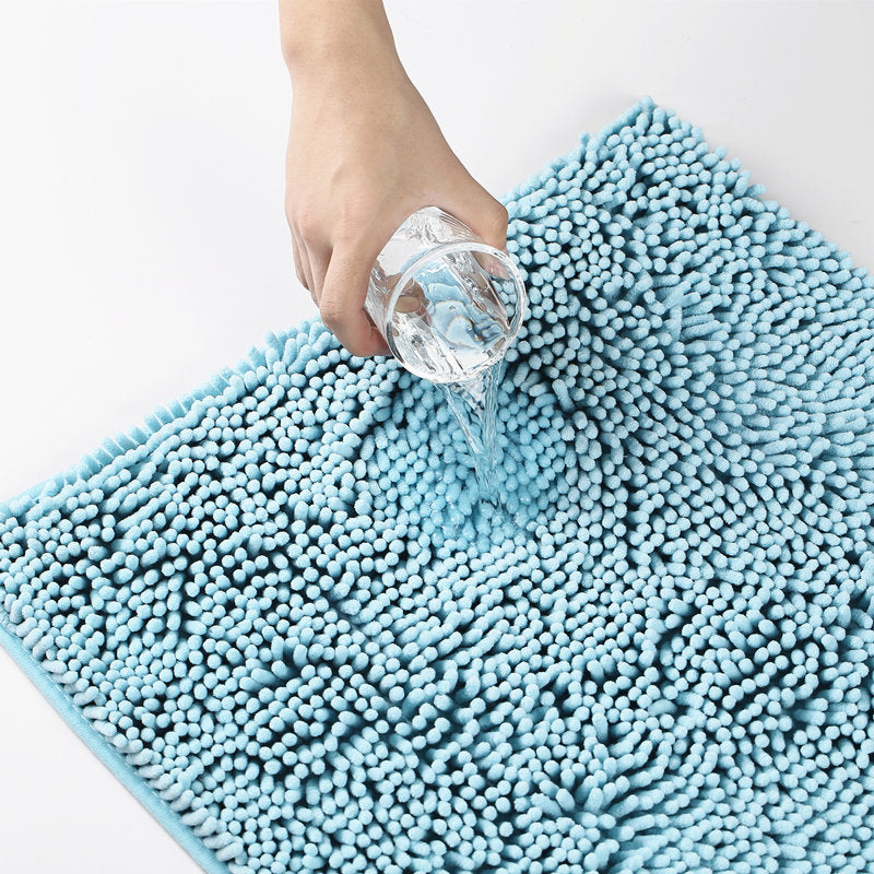 Luxurious Microfiber Bathroom Mat Set Bowlift