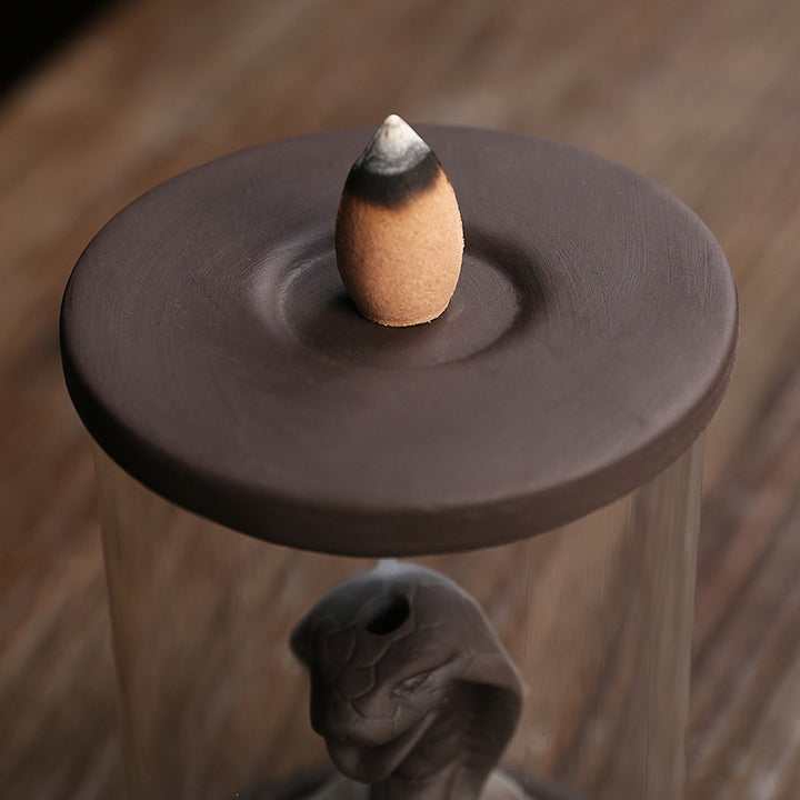 Artistic Cobra-Themed Incense Burner