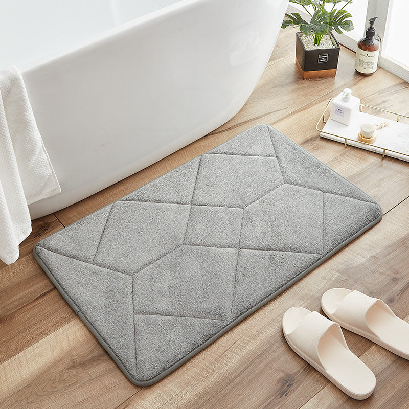Abstract Pattern Bathroom Rug Bowlift