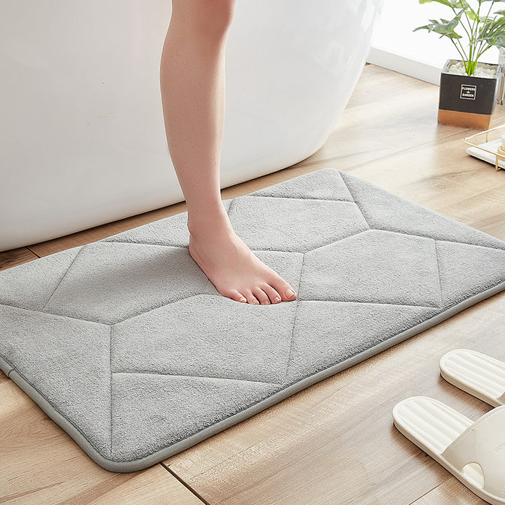 Abstract Pattern Bathroom Rug Bowlift
