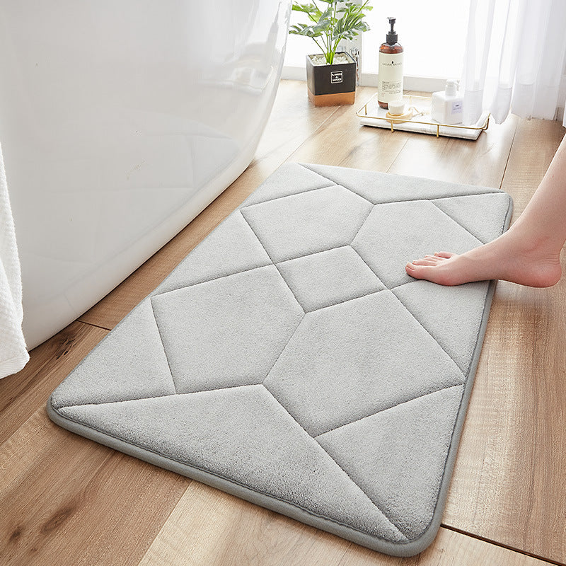 Abstract Pattern Bathroom Rug Bowlift