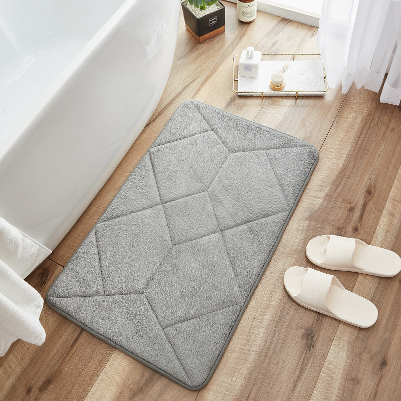 Abstract Pattern Bathroom Rug Bowlift