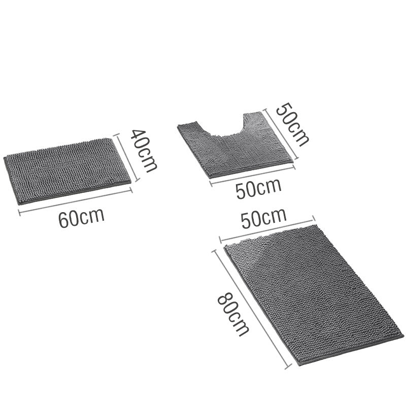 Textured Non-Slip Bathroom Mat Set Bowlift