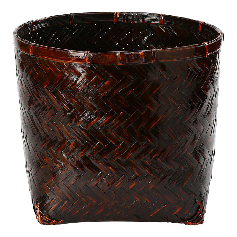 Handwoven Storage Basket with Natural Fibers for Blankets, Toys and Books