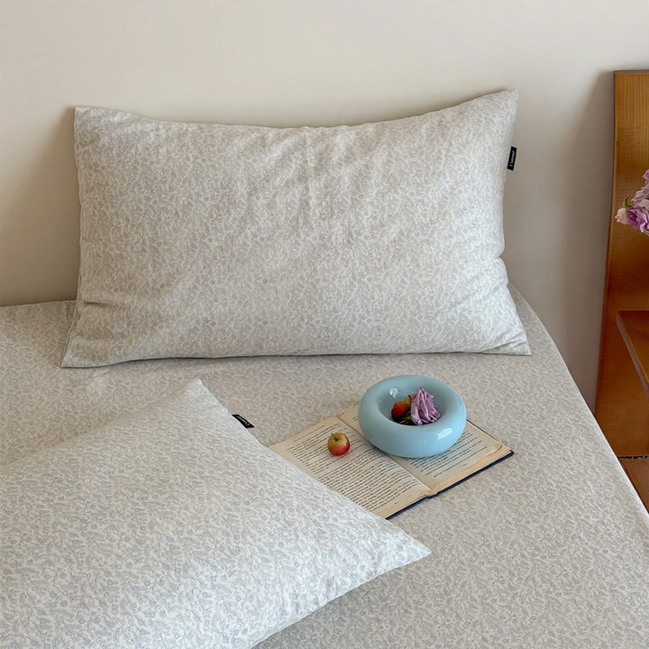Cotton pillowcase, double-layered, pair