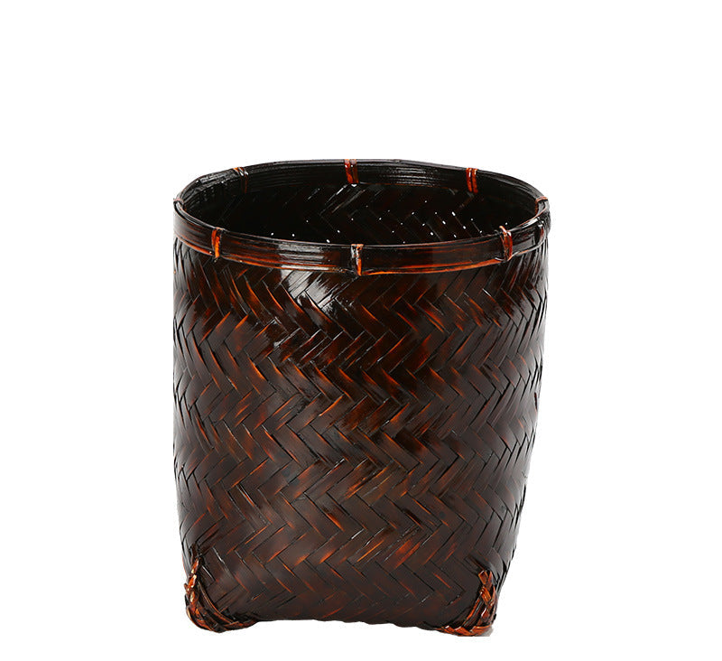 Handwoven Storage Basket with Natural Fibers for Blankets, Toys and Books