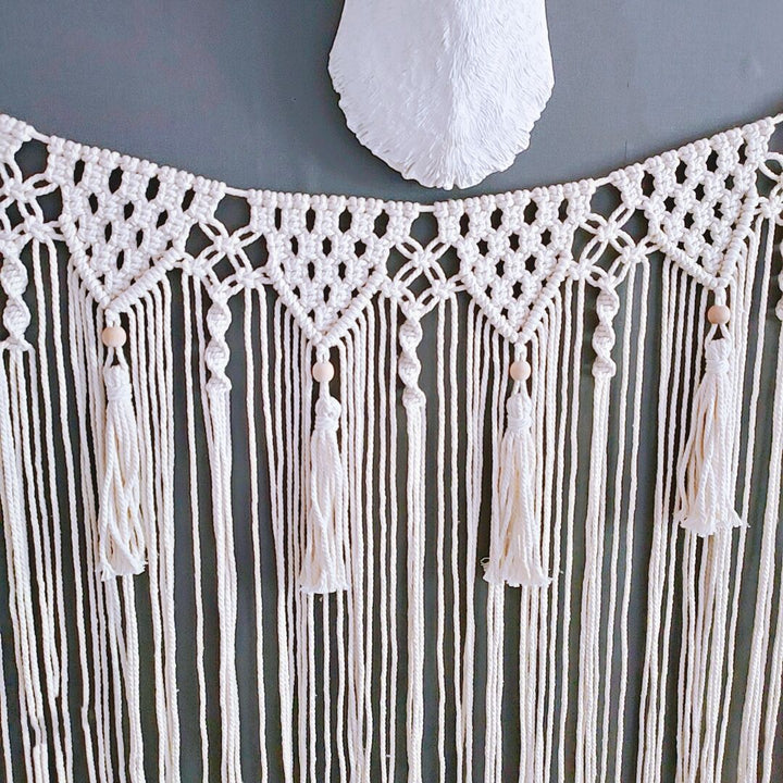 Decorative Fringe Macrame Wall Hanging Bowlift