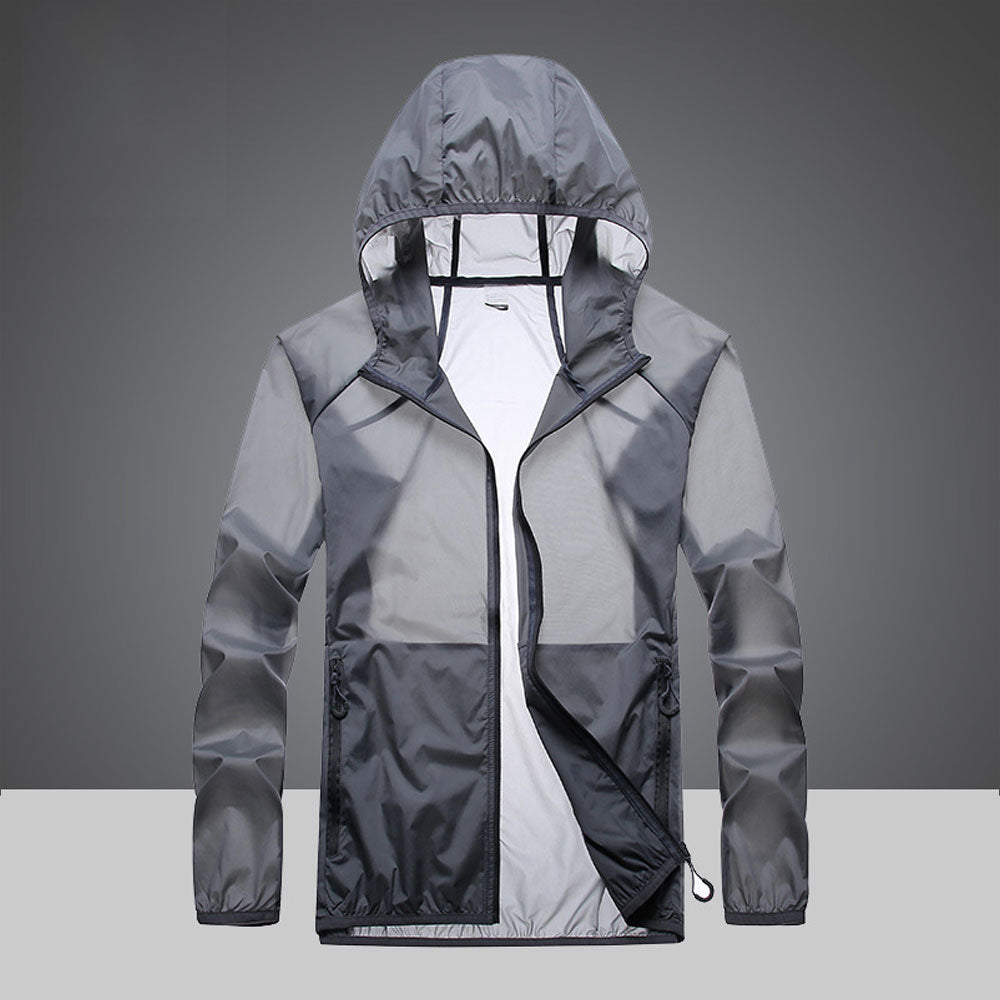 Ultralight UV Protection Clothing with High Collar and Side Pockets