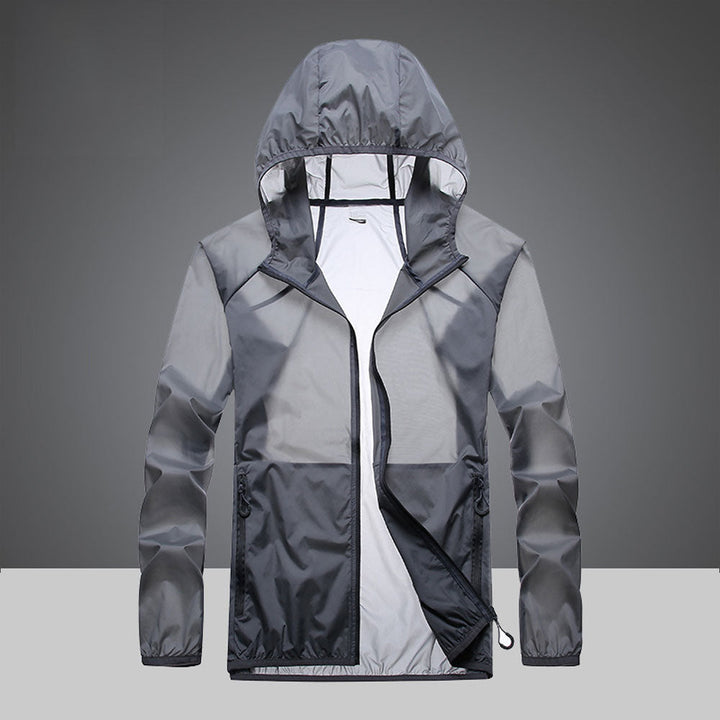 Ultralight UV Protection Clothing with High Collar and Side Pockets