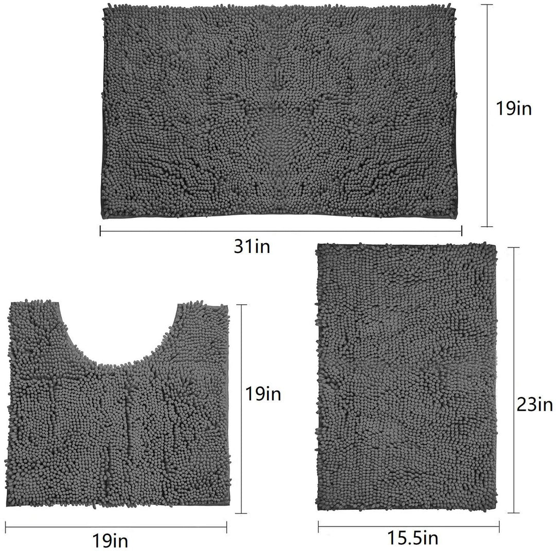 Soft Microfiber Bath Rug Set Bowlift